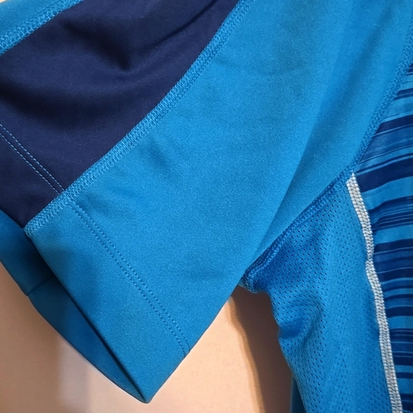 Tek Gear, Dry Tek, Wicking, Men's Short Sleeve Tee, Striped, Breathable, 3X Tall - Picture 4 of 10